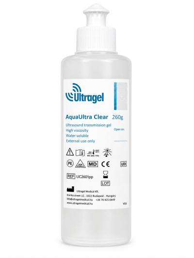 AquaUltra Clear 260 g Push-Pull-Ultraschallgel