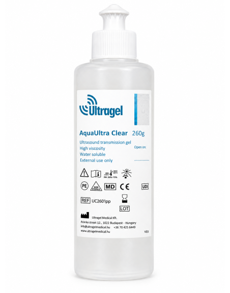 AquaUltra Clear 260 g Push-Pull-Ultraschallgel